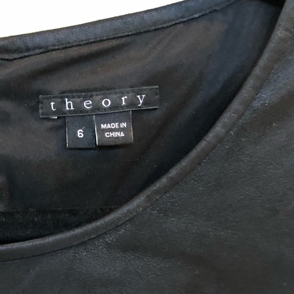 Stunning Theory Leather blend Sheath - Picture 3 of 6